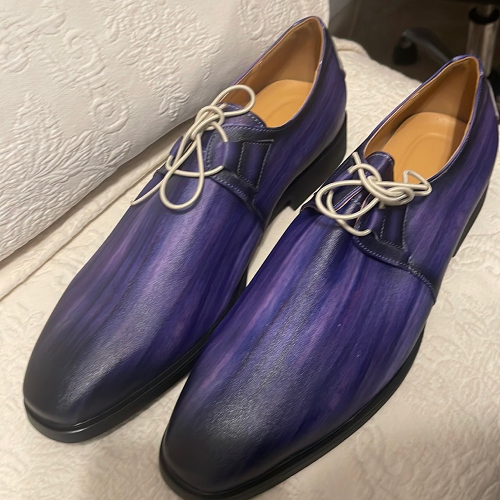 Purple Mens Dress Shoes Size 10.5